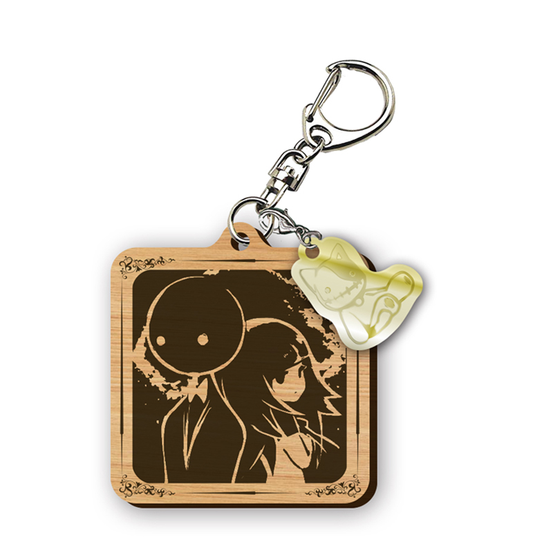 DEEMO チャーム付き木製キーホルダー