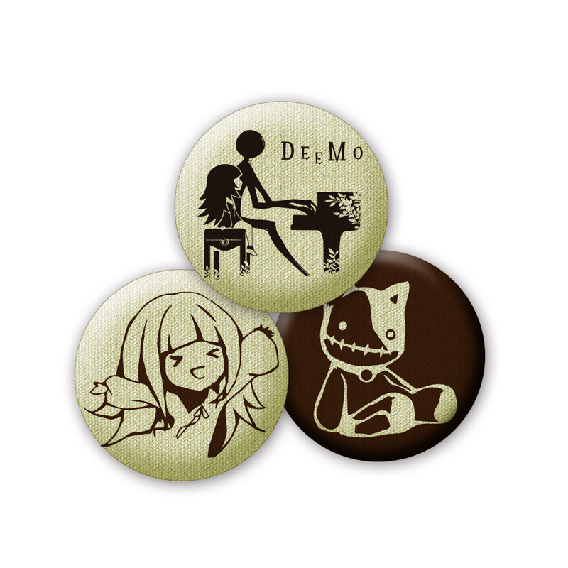DEEMO 布製缶バッジ3個セット vol.2