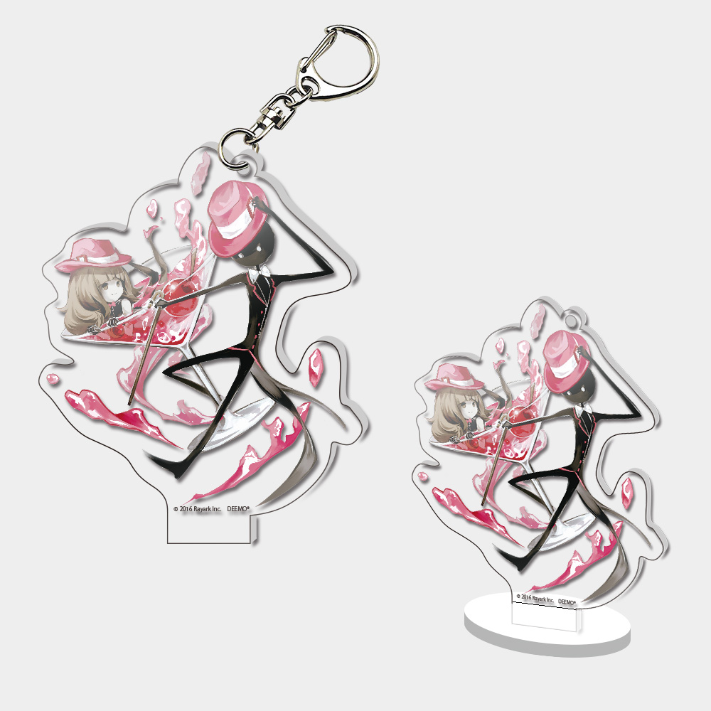 DEEMOスタンドアクリルキーホルダー(Peach Lady)